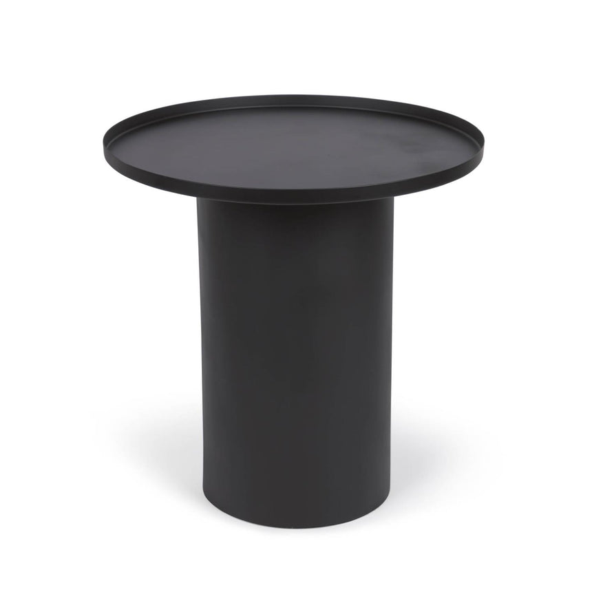 Fleksa runder Beistelltisch schwarz Ø 45 cm - ZEN ZONE Furniture