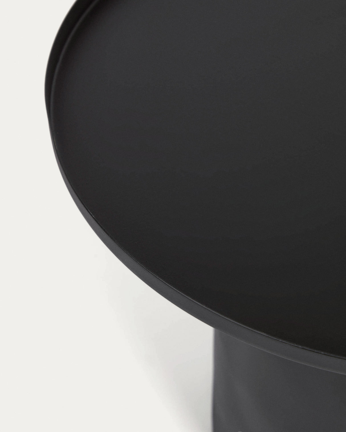 Fleksa runder Beistelltisch schwarz Ø 45 cm - ZEN ZONE Furniture