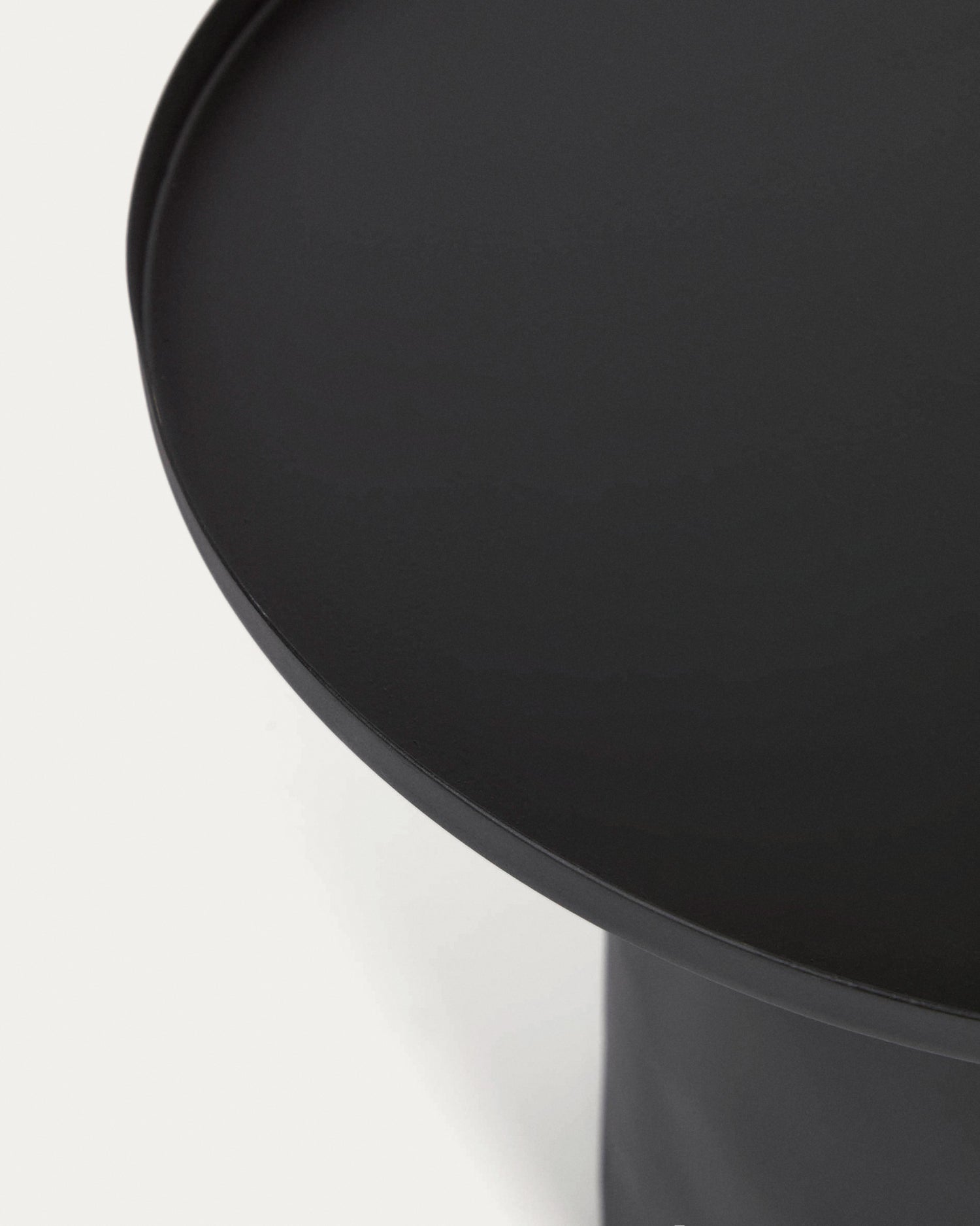 Fleksa runder Beistelltisch schwarz Ø 45 cm - ZEN ZONE Furniture