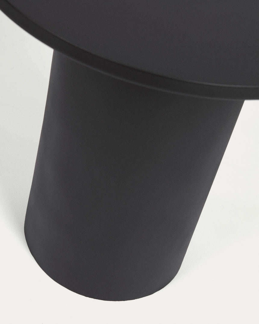 Fleksa runder Beistelltisch schwarz Ø 45 cm - ZEN ZONE Furniture