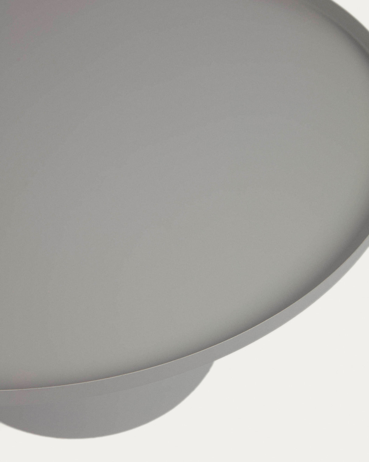 Fleksa runder Beistelltisch aus Metall grau Ø 72 cm - ZEN ZONE Furniture