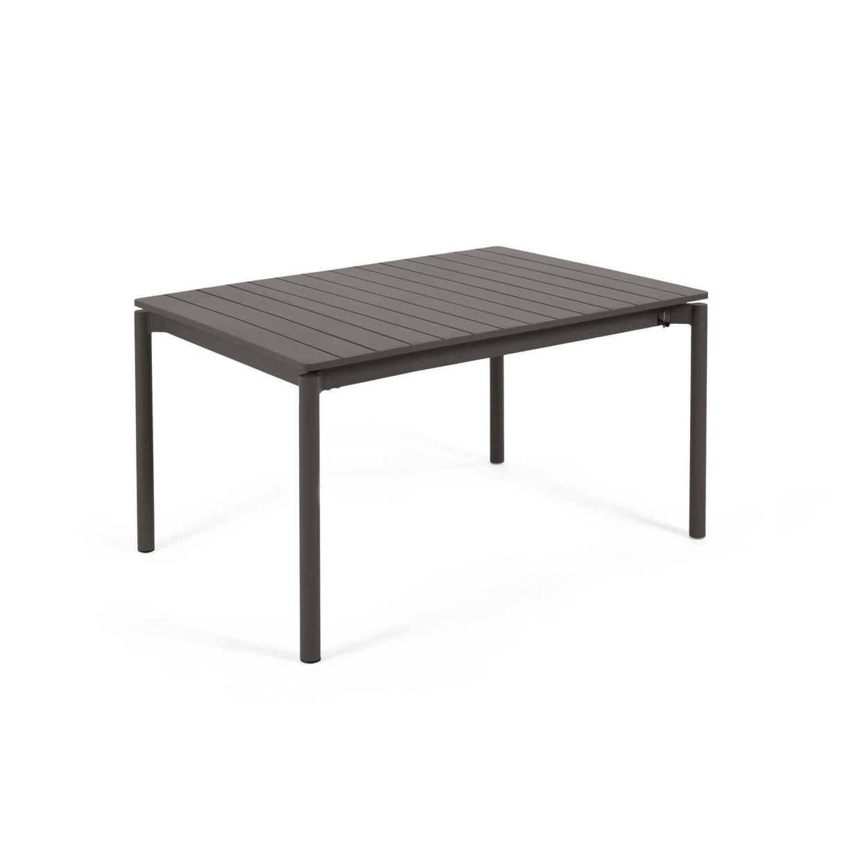 Zaltana ausziehbarer Outdoor-Tisch aus Aluminium matt dunkelgrau 140 (200) x 90 cm - ZEN ZONE Furniture