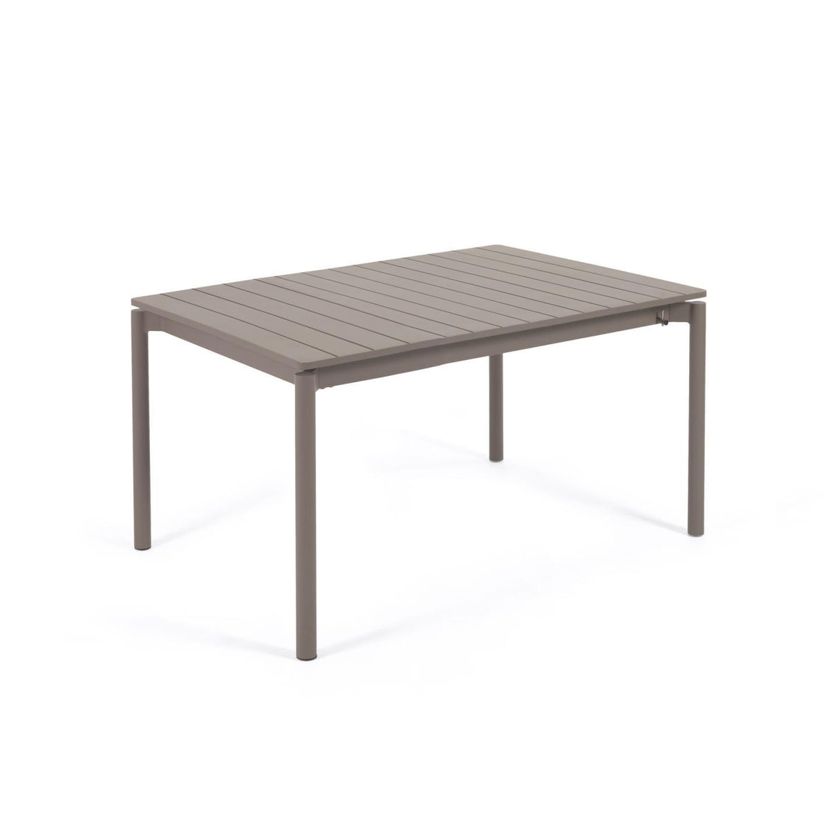 Zaltana ausziehbarer Outdoor-Tisch aus Aluminium mattbrauner 140 (200) x 90 cm - ZEN ZONE Furniture