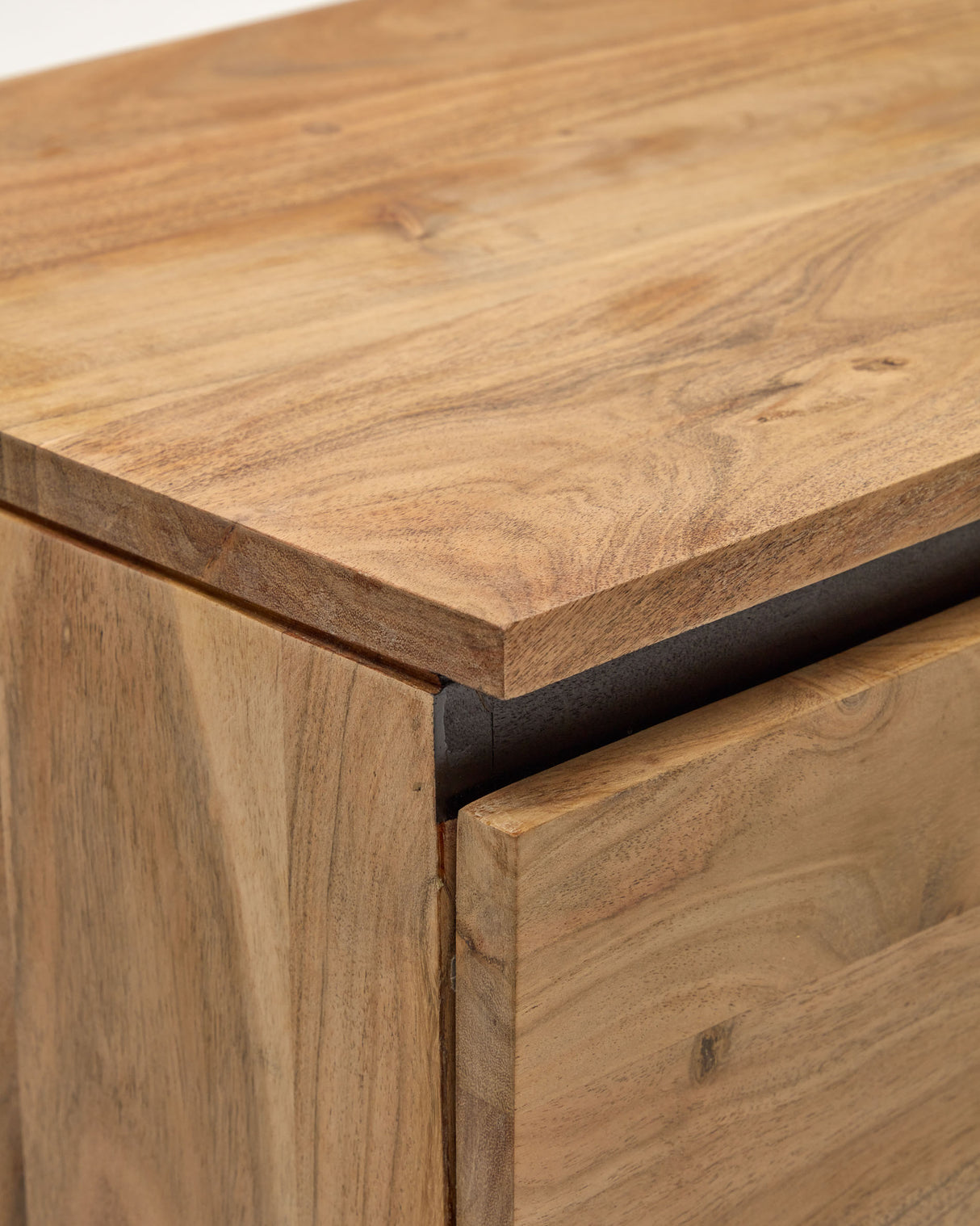 Uxue TV-Möbel 3-türig aus massivem Akazienholz mit natürlichem Finish 150 x 58 cm - ZEN ZONE Furniture