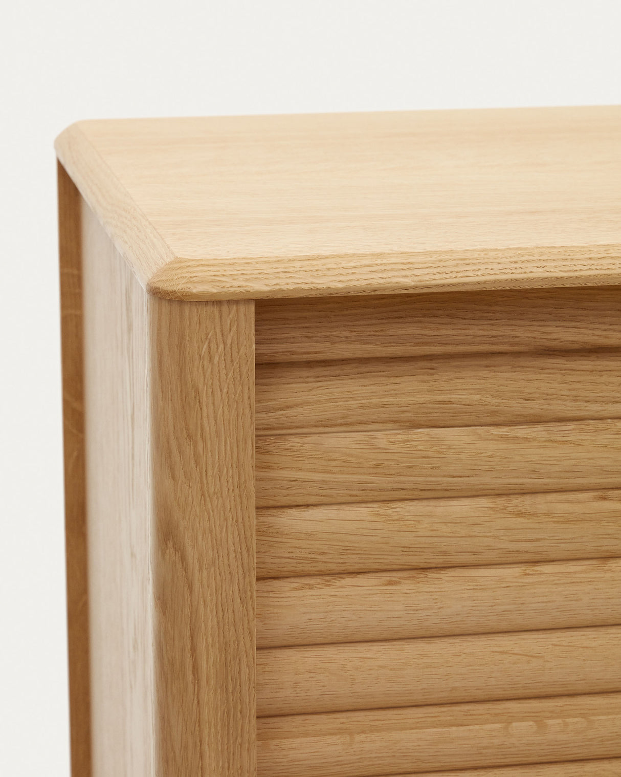 Lenon Sideboard 1 Türe und 3 Schubladen aus Eichenholz und Eichenfurnier 105 x 84 cm FSC M - ZEN ZONE Furniture