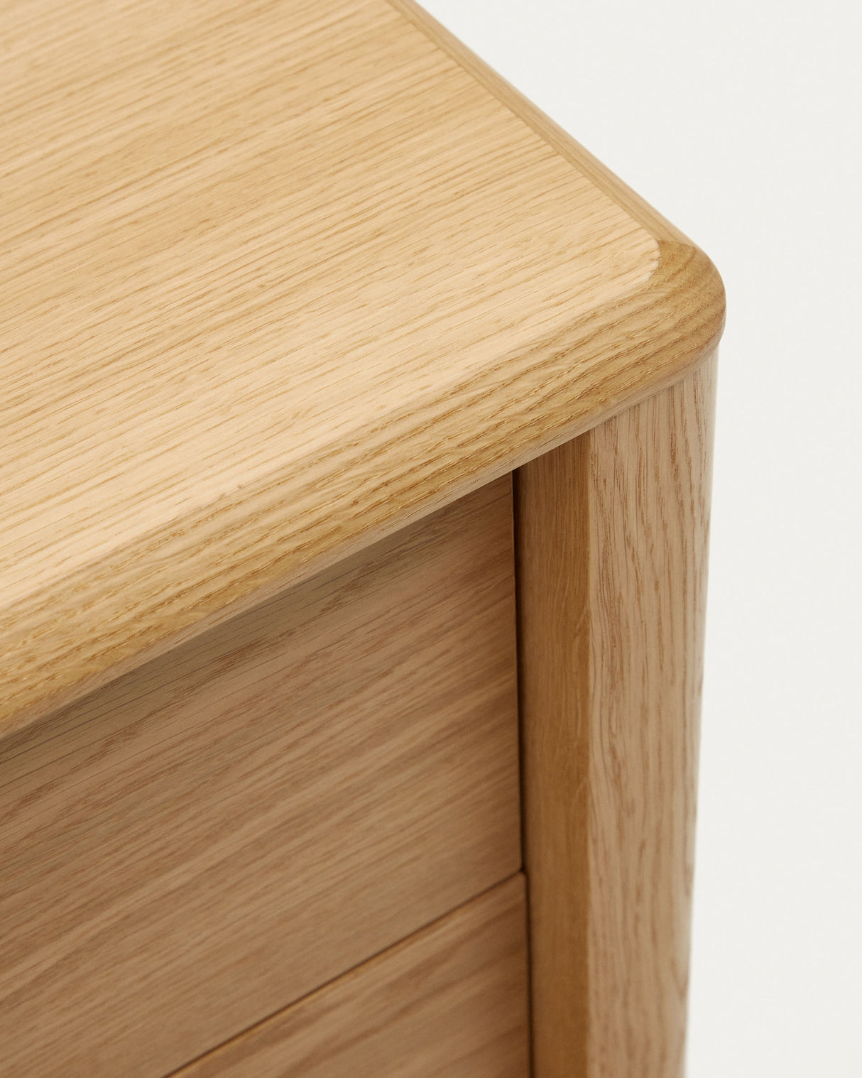 Lenon Sideboard 1 Türe und 3 Schubladen aus Eichenholz und Eichenfurnier 105 x 84 cm FSC M - ZEN ZONE Furniture