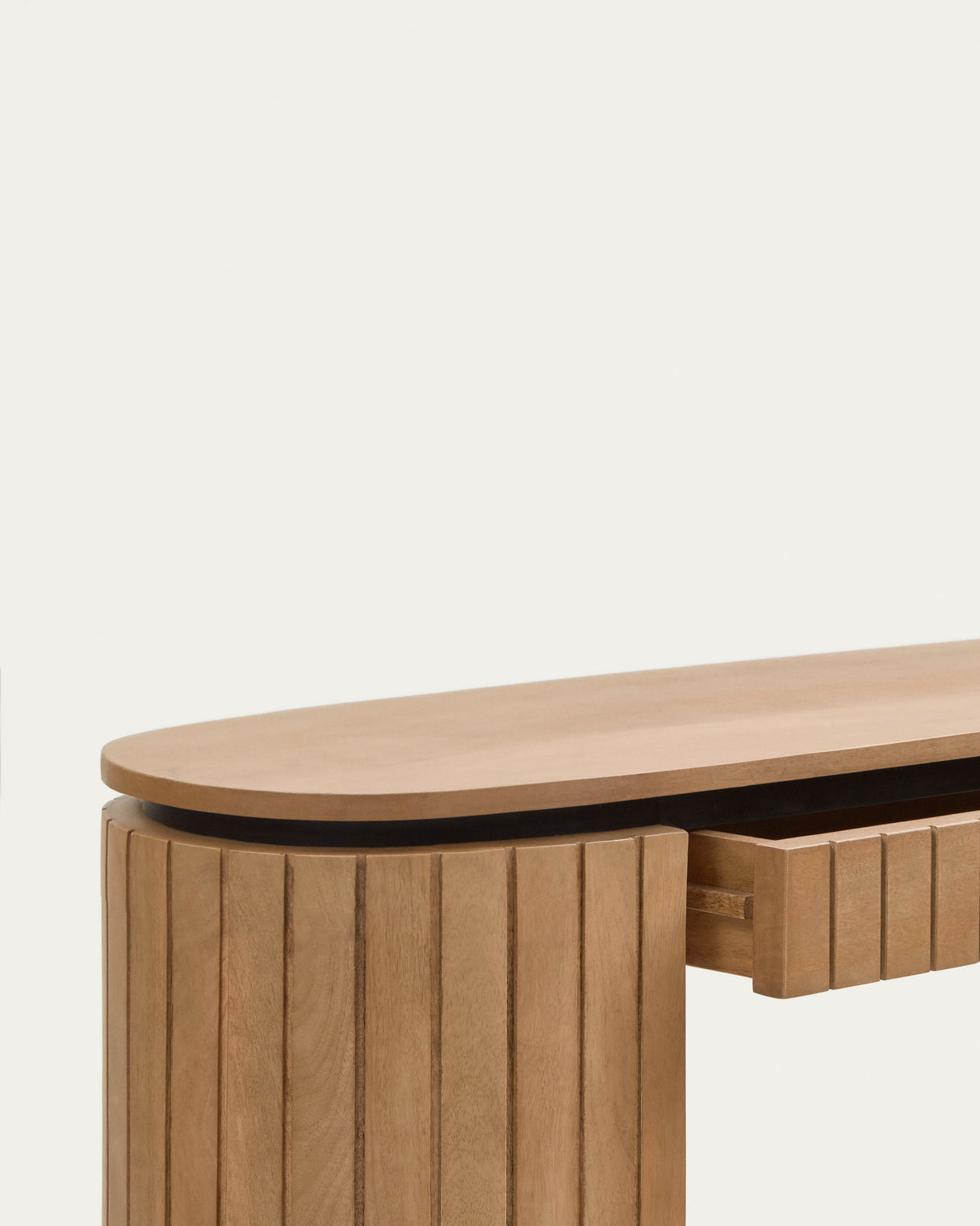 Licia Konsolentisch 1 Schublade aus massivem Mangoholz 120 x 90 cm - ZEN ZONE Furniture