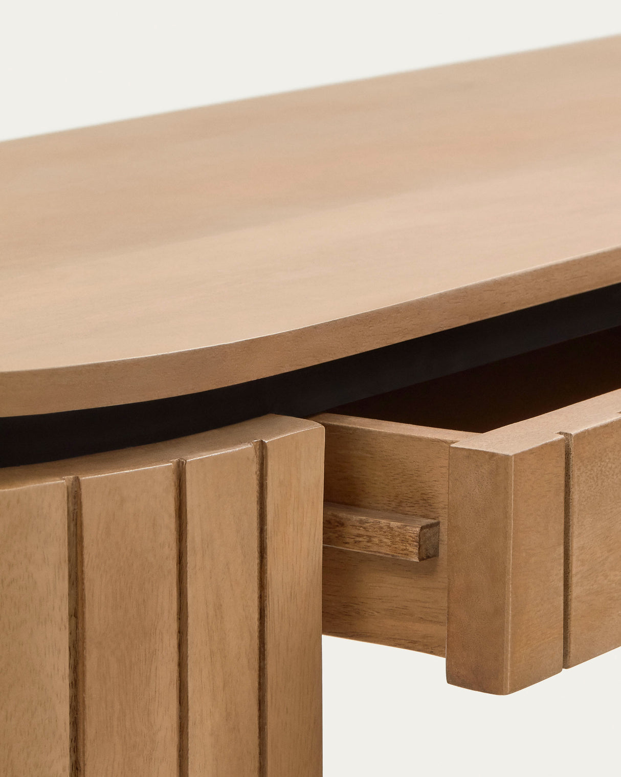 Licia Konsolentisch 1 Schublade aus massivem Mangoholz 120 x 90 cm - ZEN ZONE Furniture