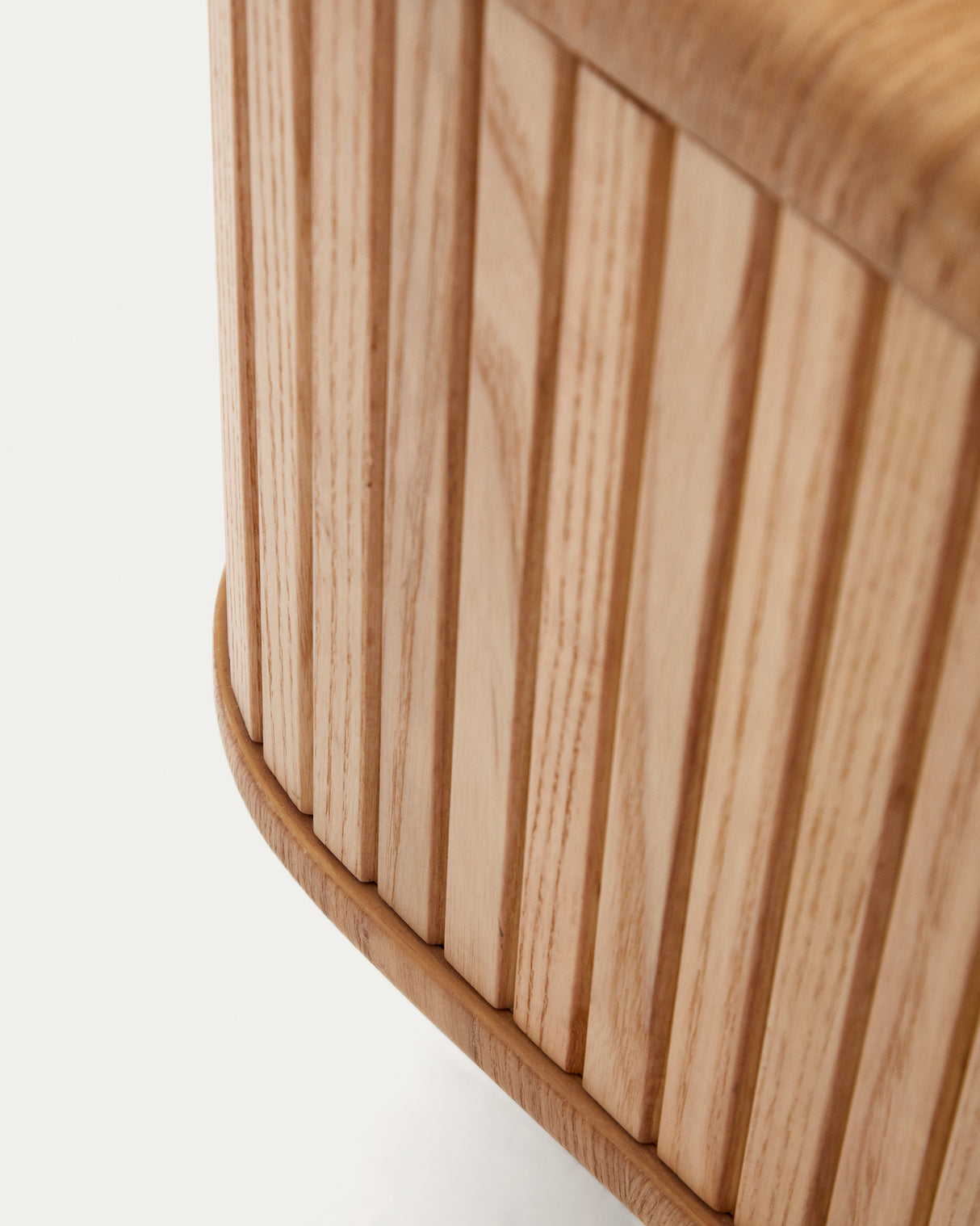 Mailen TV-Möbel 2 Türen in Eschenfurnier und natürlichem Finish 200 x 50 cm - ZEN ZONE Furniture