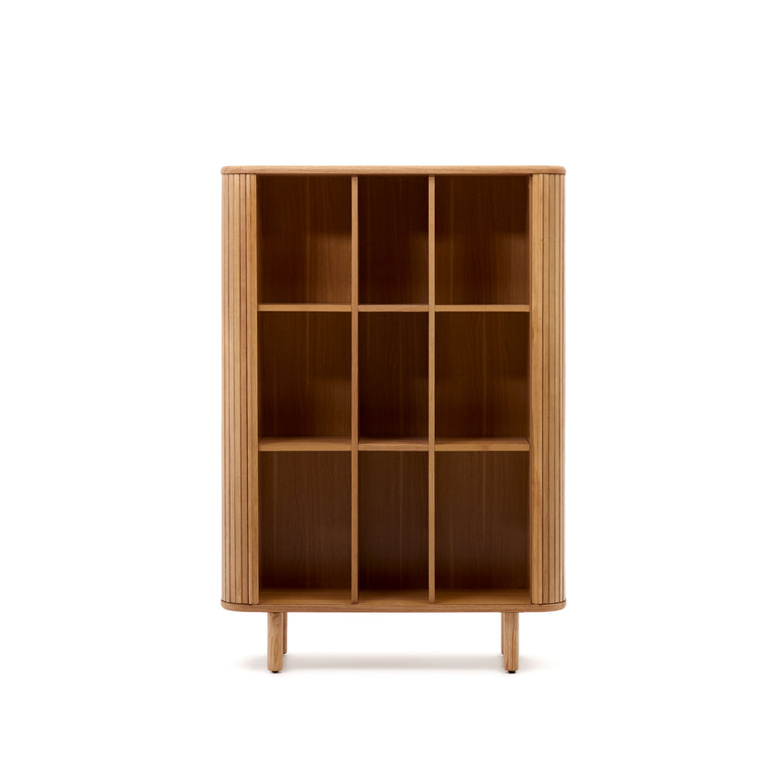 Mailen Highboard 2 Türen mit Eschenfurnier und natürlichem Finish 110 x 160 cm - ZEN ZONE Furniture