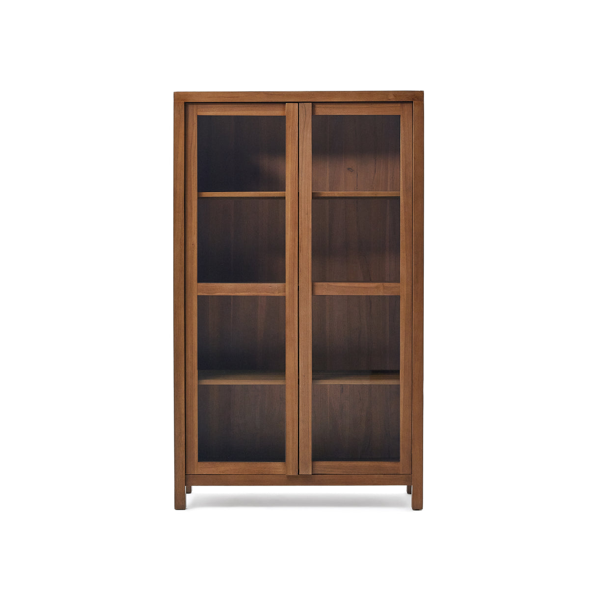 Sashi Vitrine aus massivem Teakholz 110 x 185 cm - ZEN ZONE Furniture
