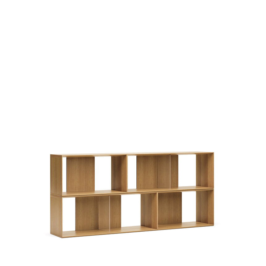 Litto Set aus 4 modularen Regalen aus Eichenfurnier 168 x 76 cm - ZEN ZONE Furniture