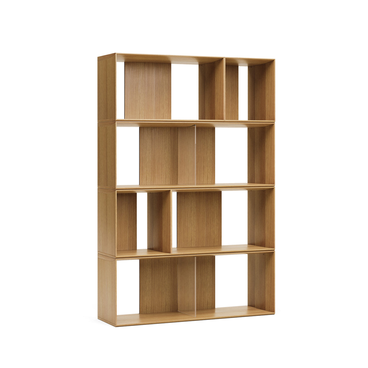 Litto Set aus 6 modularen Regalen aus Eichenfurnier 101 x 152 cm - ZEN ZONE Furniture