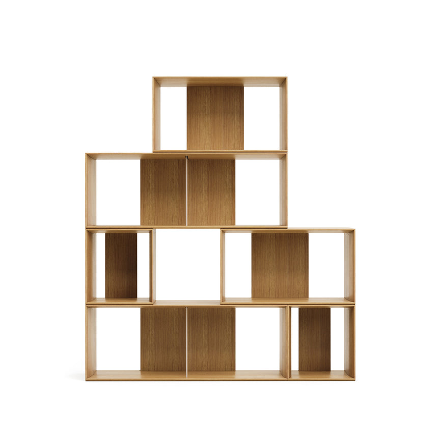 Litto Set aus 6 modularen Regalen aus Eichenfurnier 101 x 152 cm - ZEN ZONE Furniture