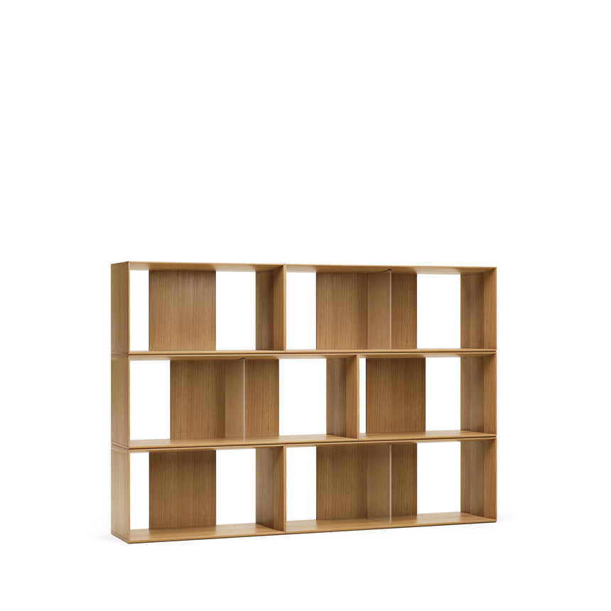 Litto Set aus 6 modularen Regalen aus Eichenfurnier 168 x 114 cm - ZEN ZONE Furniture