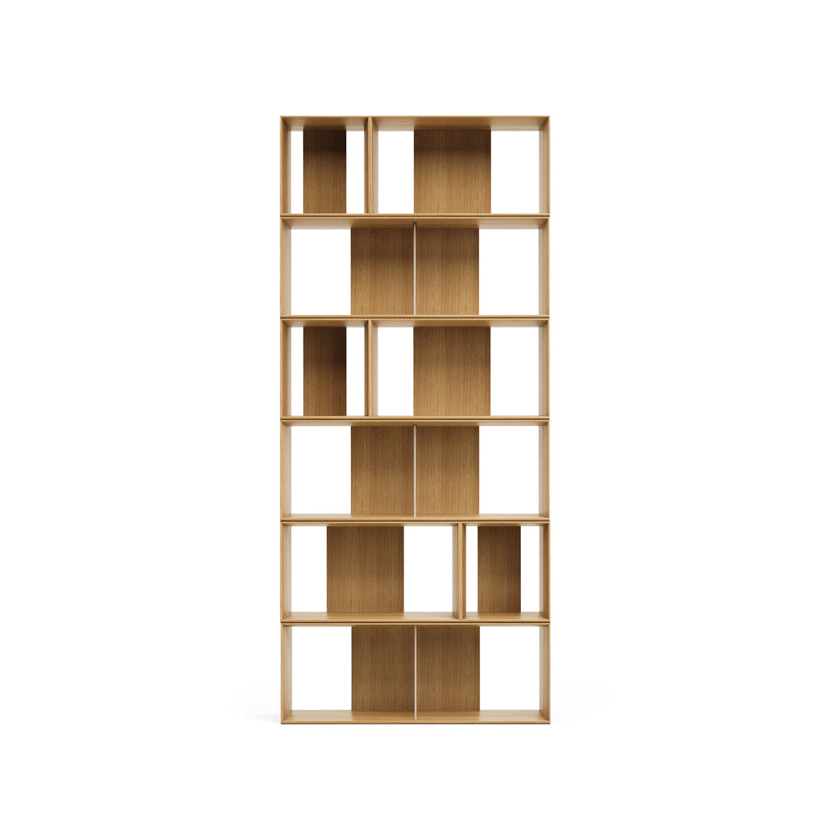 Litto Set aus 9 modularen Regalen aus Eichenfurnier 202 x 114 cm - ZEN ZONE Furniture