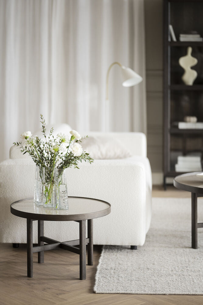 MARSDEN Couchtisch Rund Beige/braun 60x60x40cm - ZEN ZONE Furniture