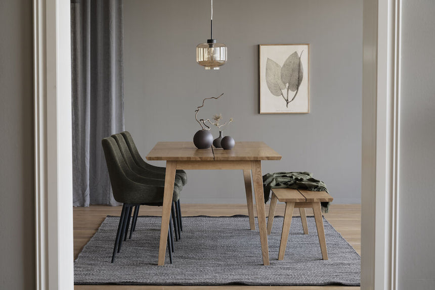 MELFORT Sitzbank 144 cm in gebürstetem Wild-Eichenfurnier - ZEN ZONE Furniture