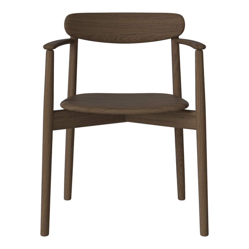 Merge Esszimmerstuhl mit Armlehne aus Eiche, Dunkel geölt - ZEN ZONE Furniture