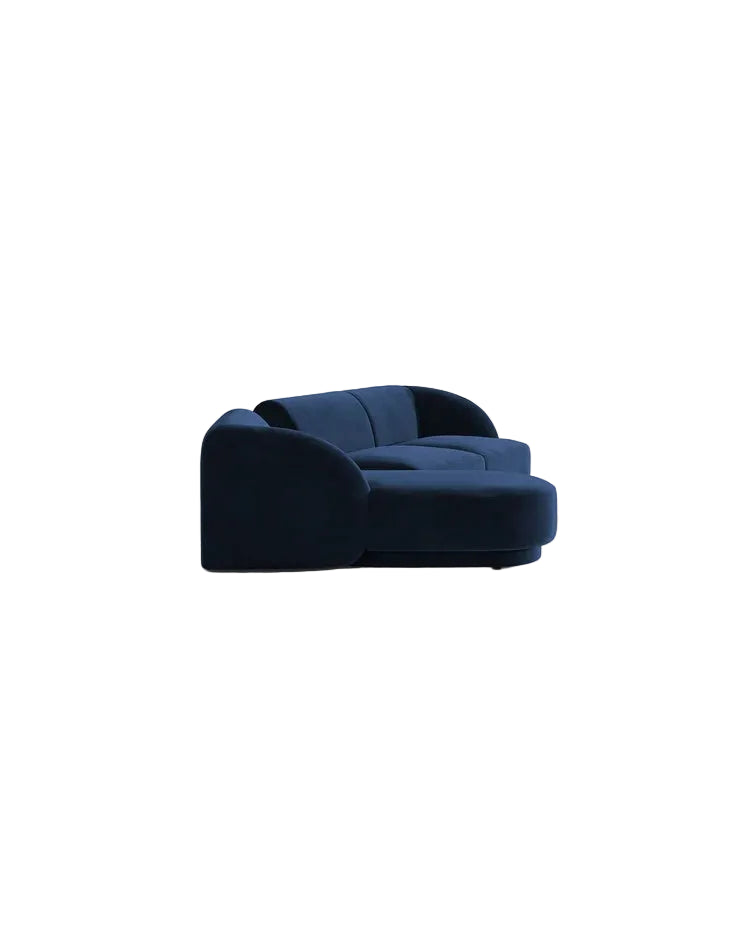 Miley Modulares 3-Sitzer Sofa, Linke Seite, aus Samt, Boucle oder Chenille, 303x178 cm - ZEN ZONE Furniture