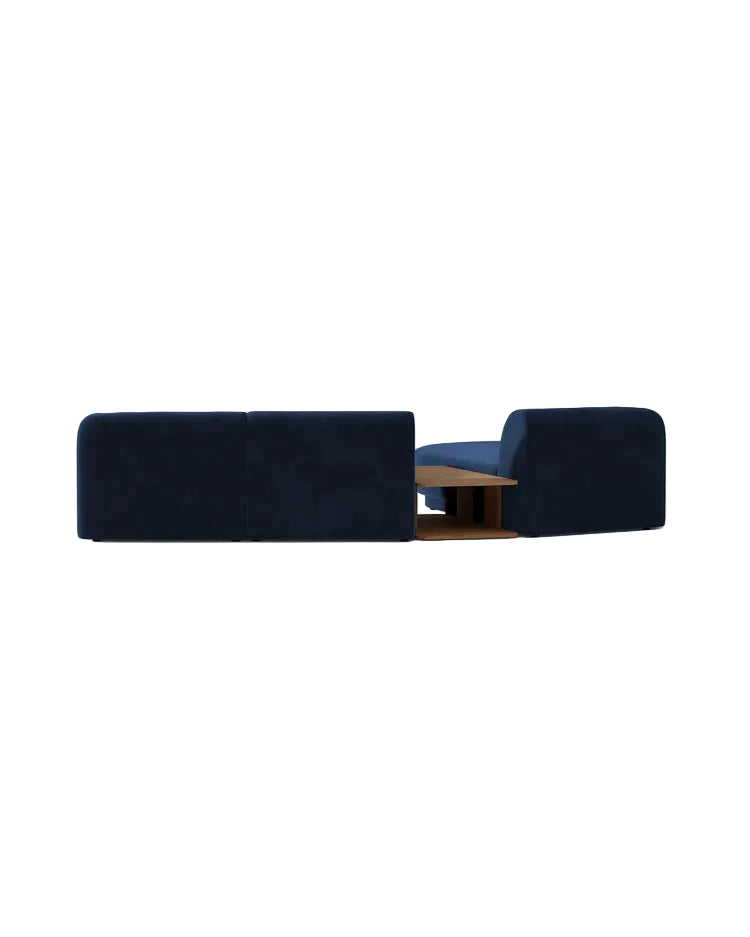 Miley Modulares 3-Sitzer Sofa, Linke Seite, aus Samt, Boucle oder Chenille, 303x178 cm - ZEN ZONE Furniture