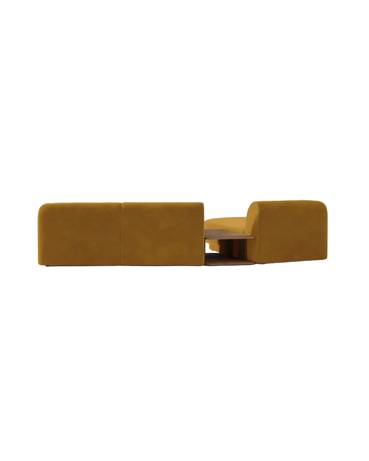 Miley Modulares 3-Sitzer Sofa, Linke Seite, aus Samt, Boucle oder Chenille, 303x178 cm - ZEN ZONE Furniture