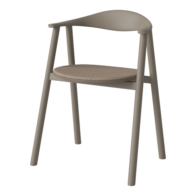 Swing Esstischstuhl aus Eiche – Farben Edition, graubraun lackiert - ZEN ZONE Furniture