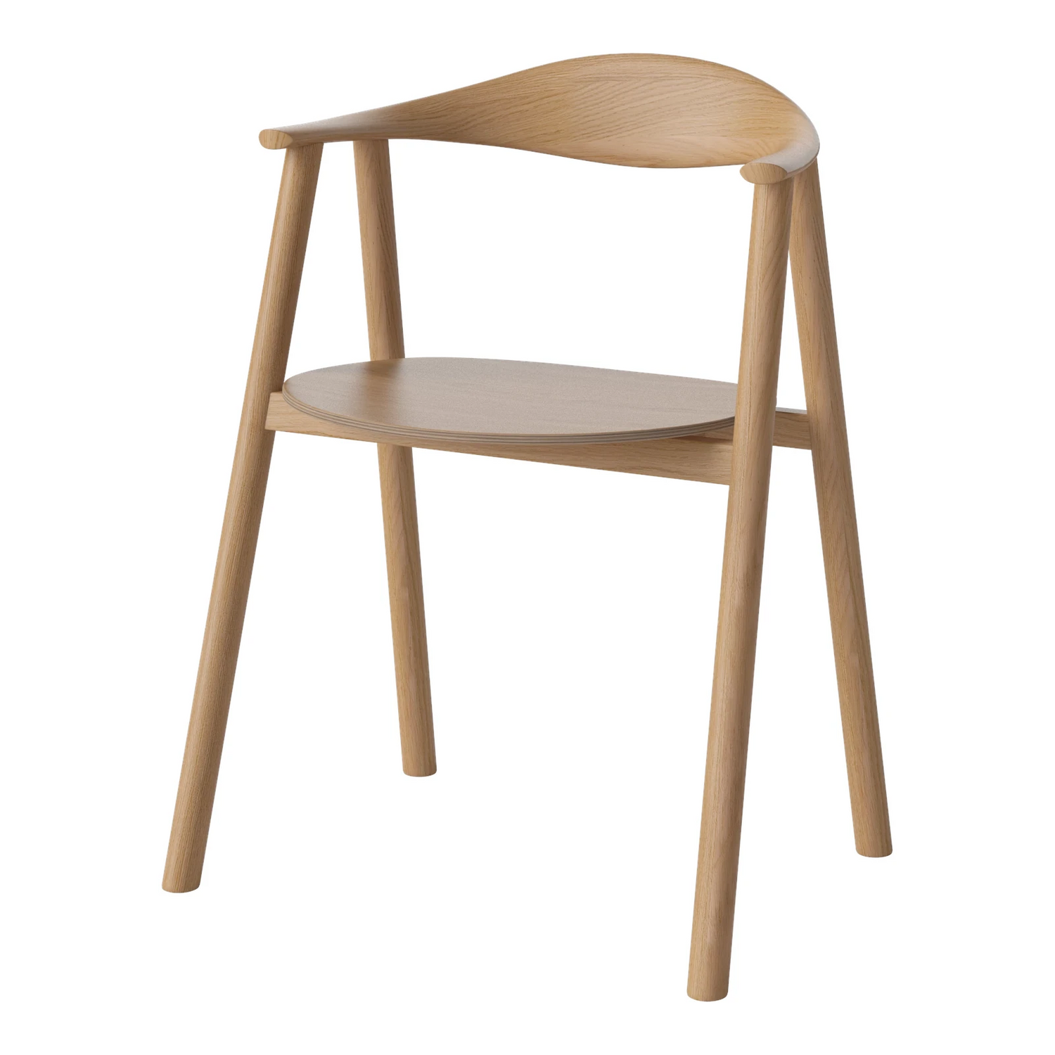 Swing Esstischstuhl aus Eiche, geölt - ZEN ZONE Furniture