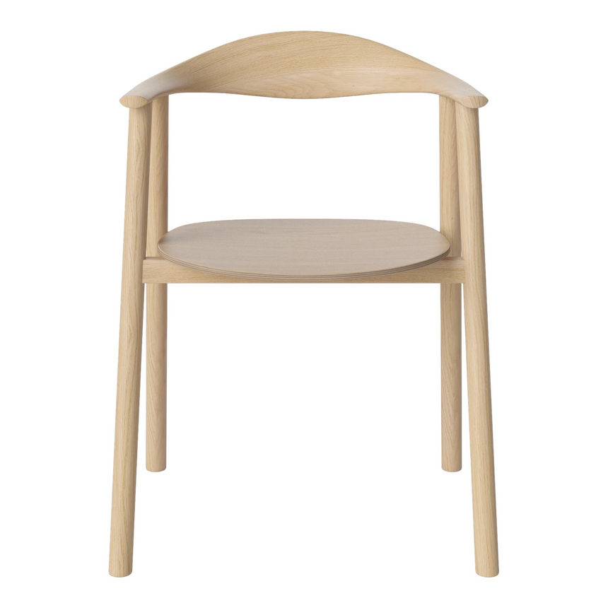 Swing Esstischstuhl aus Eiche weiß pigmentiert geölt - ZEN ZONE Furniture