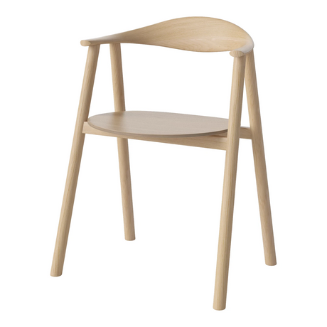 Swing Esstischstuhl aus Eiche weiß pigmentiert geölt - ZEN ZONE Furniture