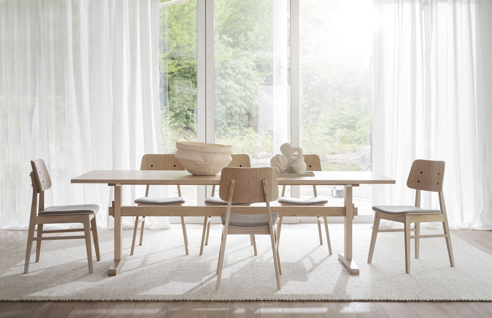 WESTVILLE Esstisch Weiß pigmentiert 240x95x75cm - ZEN ZONE