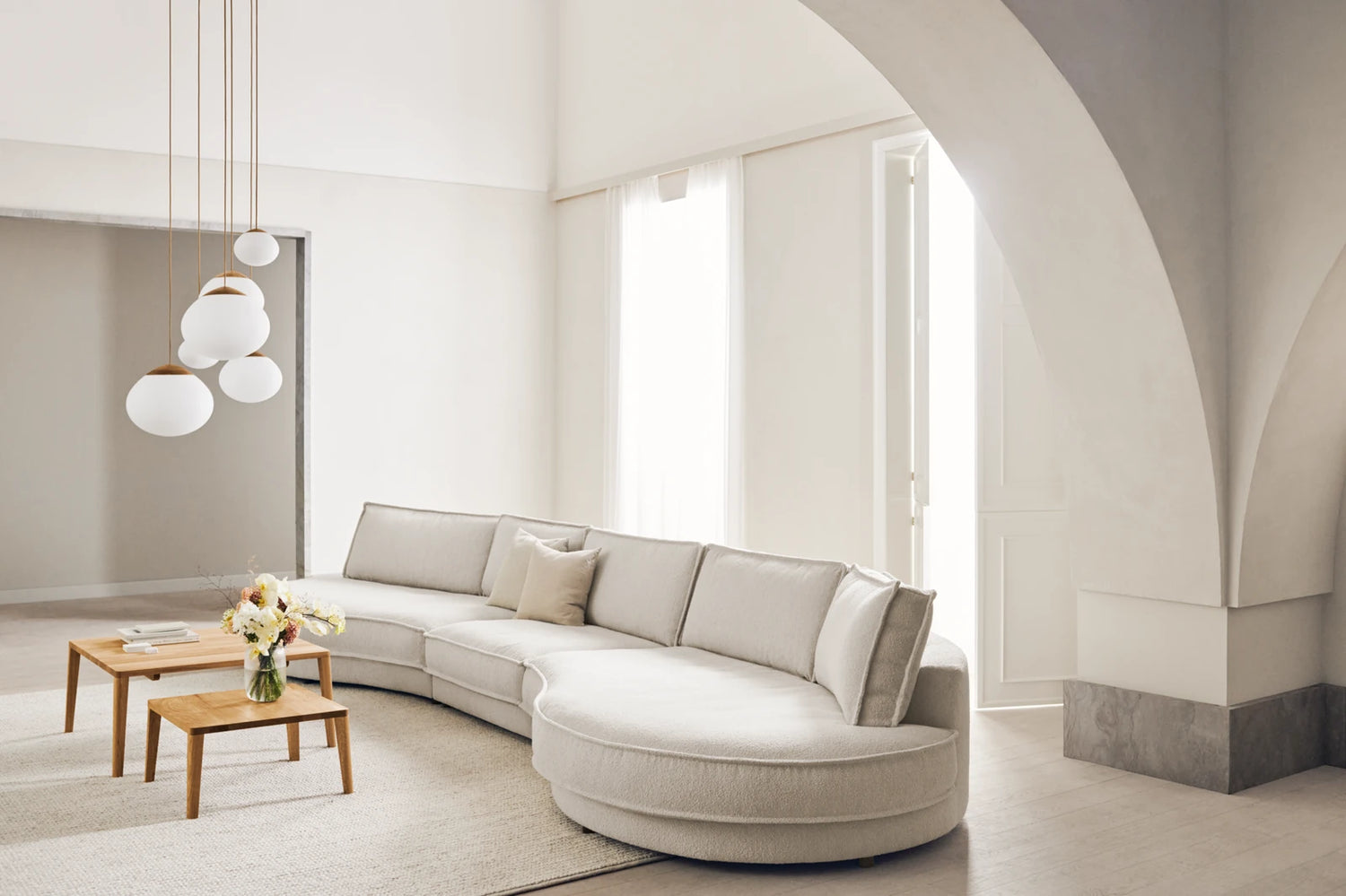 Graceful Couchtisch aus massiver Eiche 90 x 90 x H32 cm - ZEN ZONE Furniture