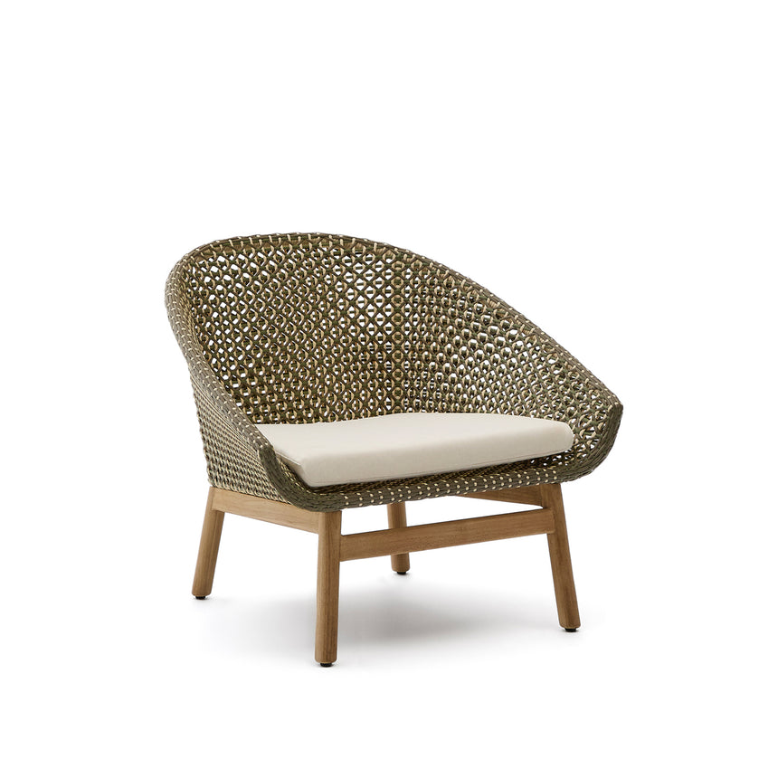 Sessel Olbia aus synthetischem Rattan und massivem Teakholz FSC 100 % - ZEN ZONE Furniture