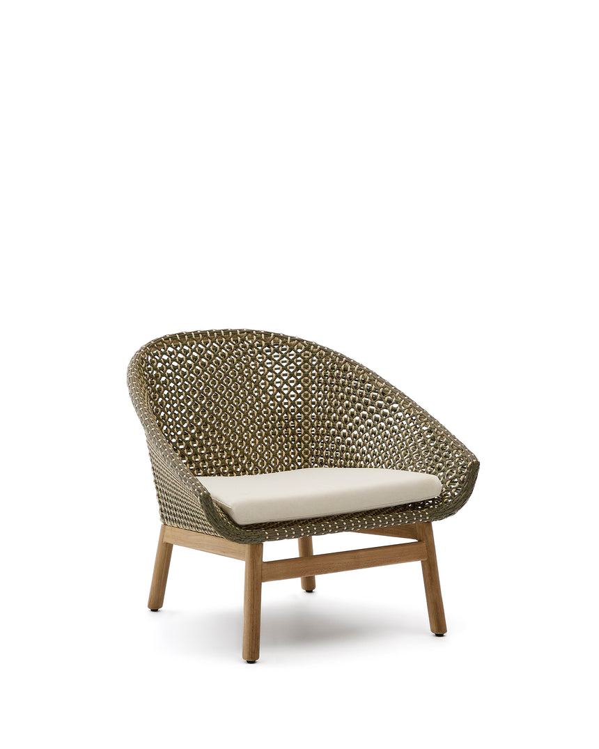 Sessel Olbia aus synthetischem Rattan und massivem Teakholz FSC 100 % - ZEN ZONE Furniture