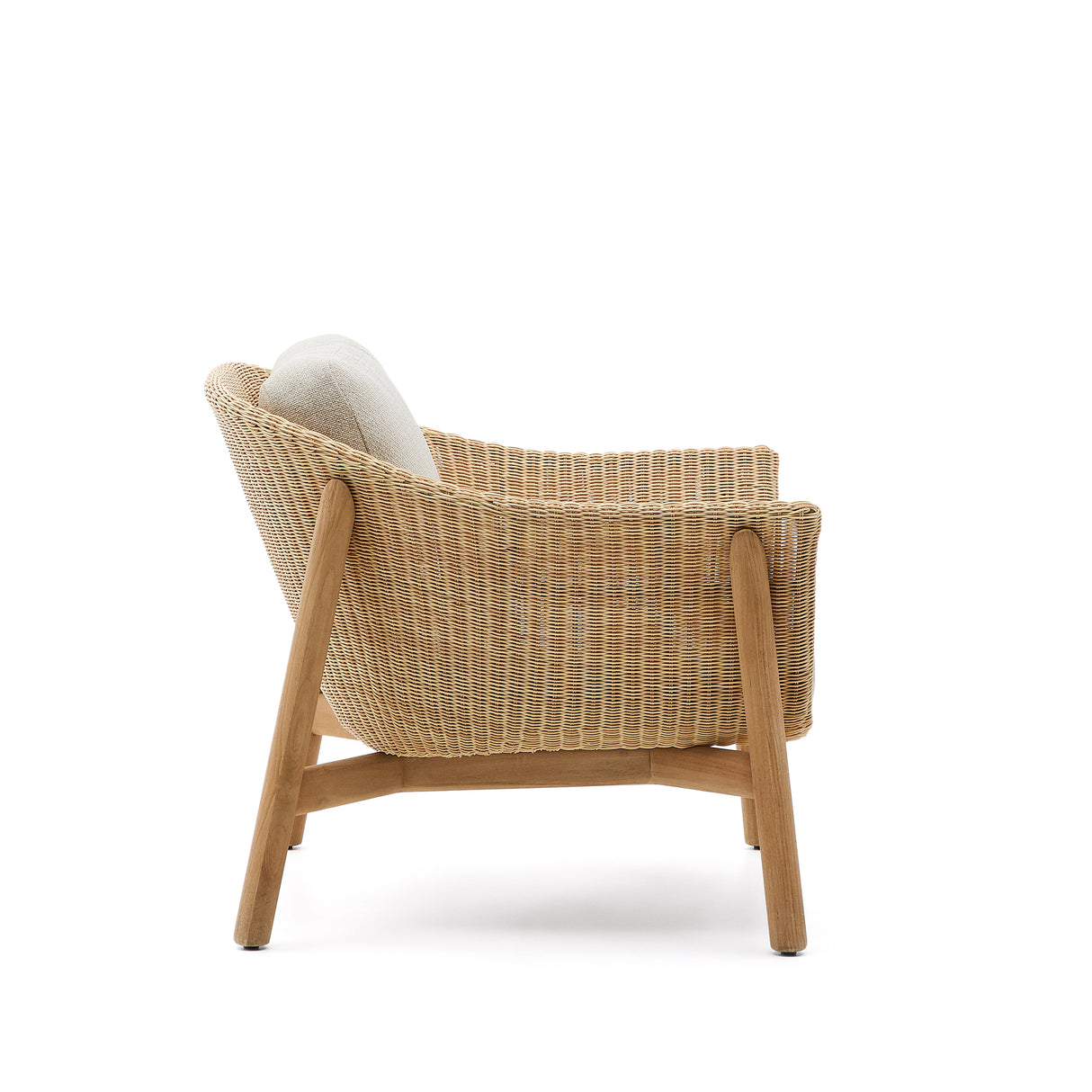 Sessel Galea aus massivem Teakholz und synthetischem Rattan FSC 100% - ZEN ZONE Furniture