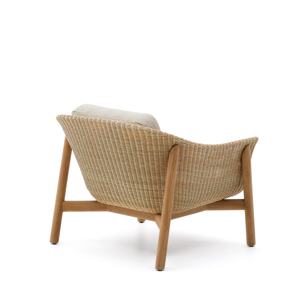 Sessel Galea aus massivem Teakholz und synthetischem Rattan FSC 100% - ZEN ZONE Furniture