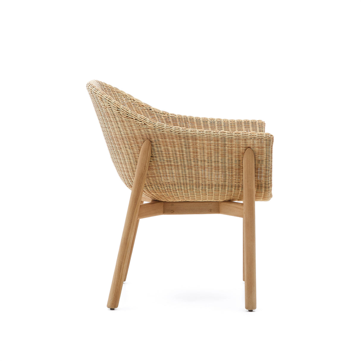Stuhl Galea aus massivem Teakholz und synthetischem Rattan FSC 100% - ZEN ZONE Furniture