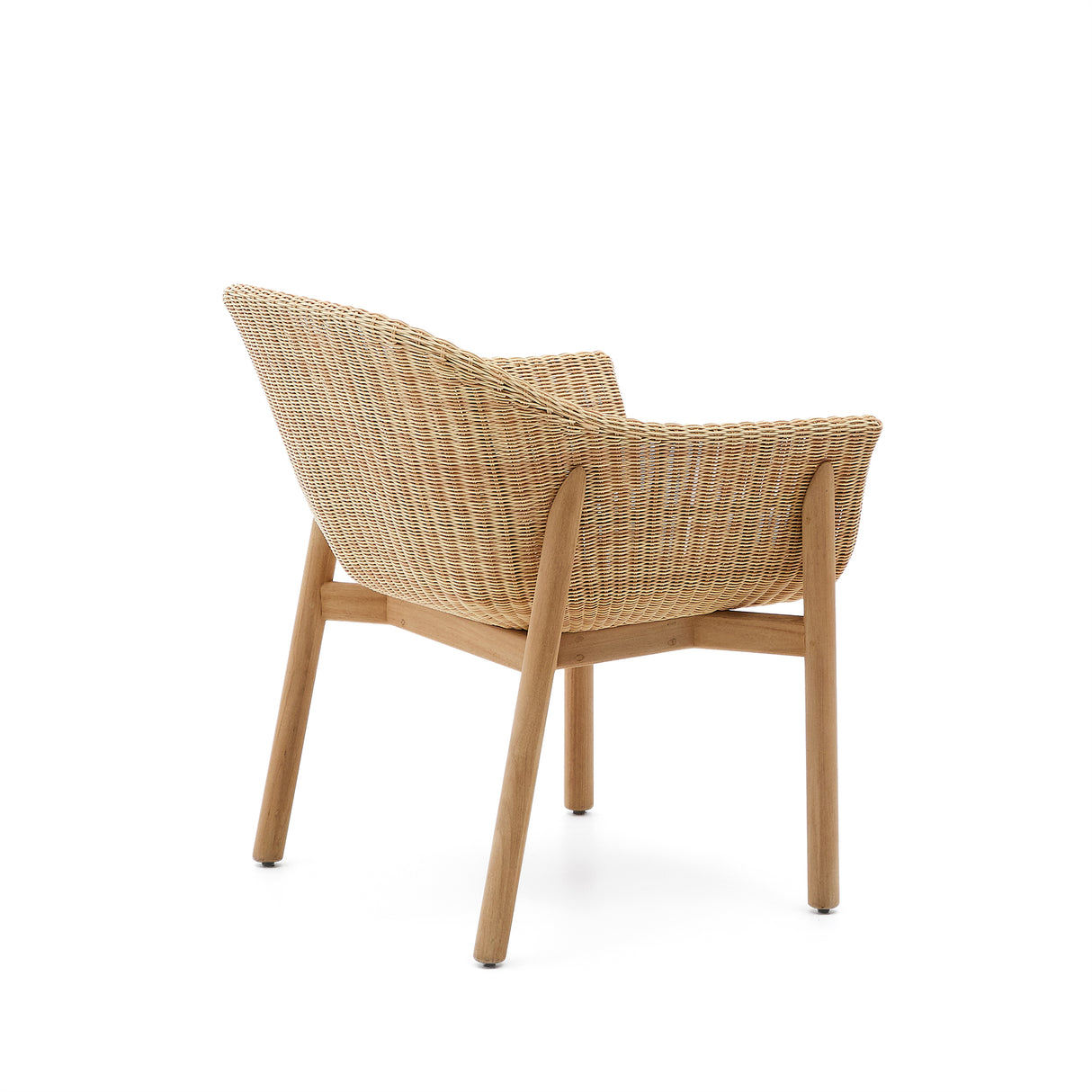 Stuhl Galea aus massivem Teakholz und synthetischem Rattan FSC 100% - ZEN ZONE Furniture