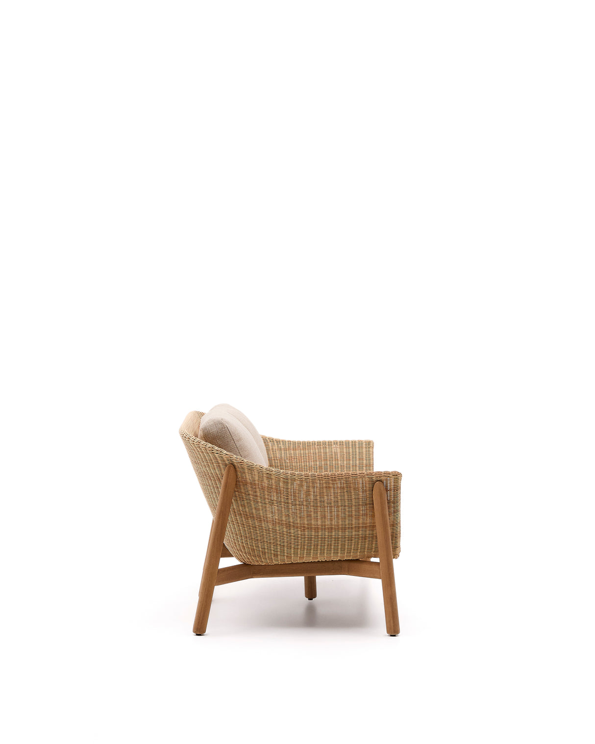 2-Sitzer-Sofa Galea aus massivem Teakholz und synthetischem Rattan 170,5 cm FSC 100% FSC - ZEN ZONE Furniture