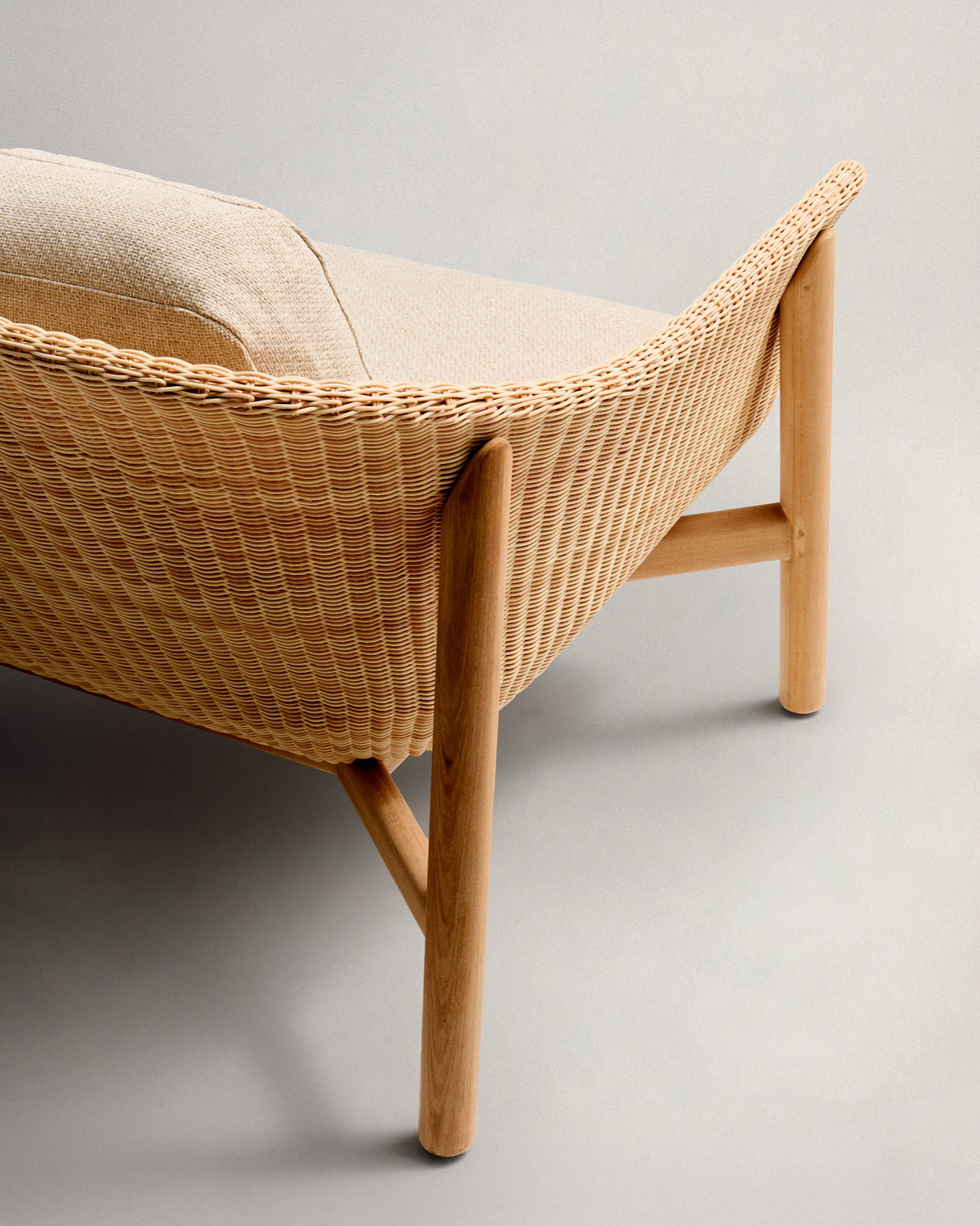 2-Sitzer-Sofa Galea aus massivem Teakholz und synthetischem Rattan 170,5 cm FSC 100% FSC - ZEN ZONE Furniture