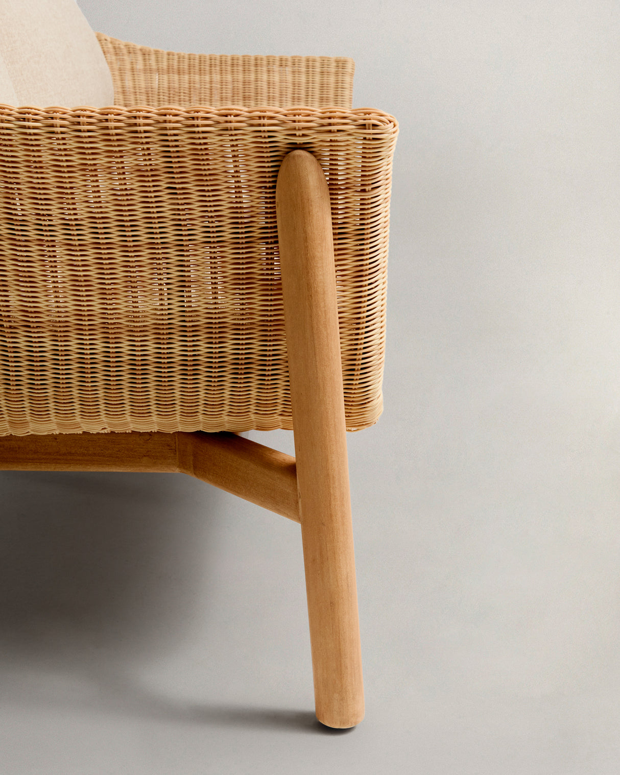 2-Sitzer-Sofa Galea aus massivem Teakholz und synthetischem Rattan 170,5 cm FSC 100% FSC - ZEN ZONE Furniture