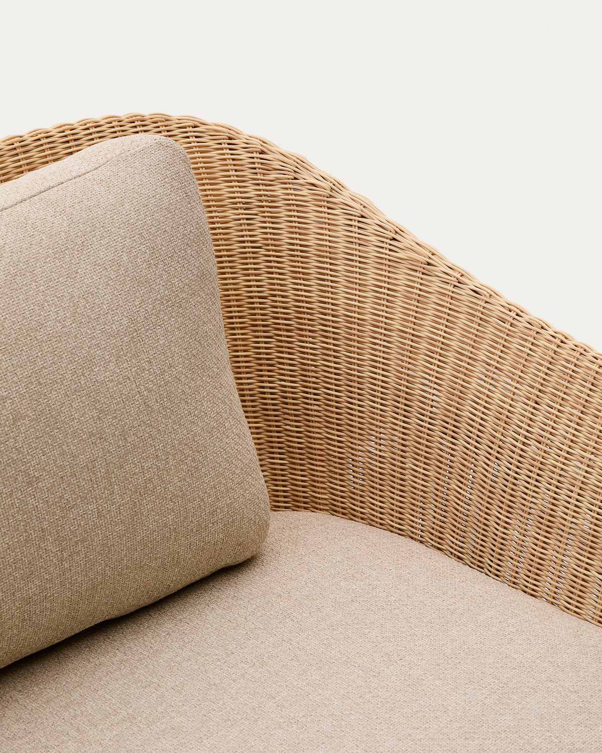 3-Sitzer-Sofa Galea aus massivem Teakholz und synthetischem Rattan 223 cm FSC 100% FSC - ZEN ZONE Furniture