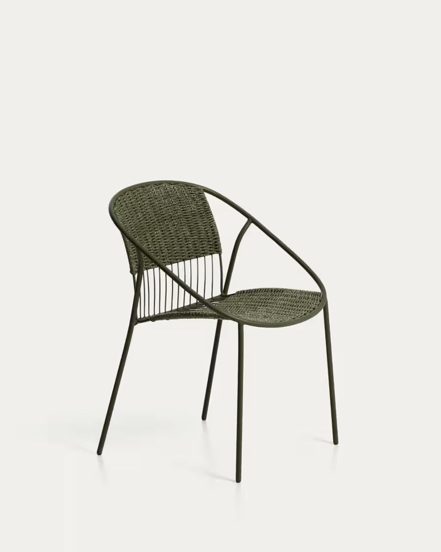 Stapelbarer Stuhl Atrani aus verzinktem Stahl und Seil - ZEN ZONE Furniture