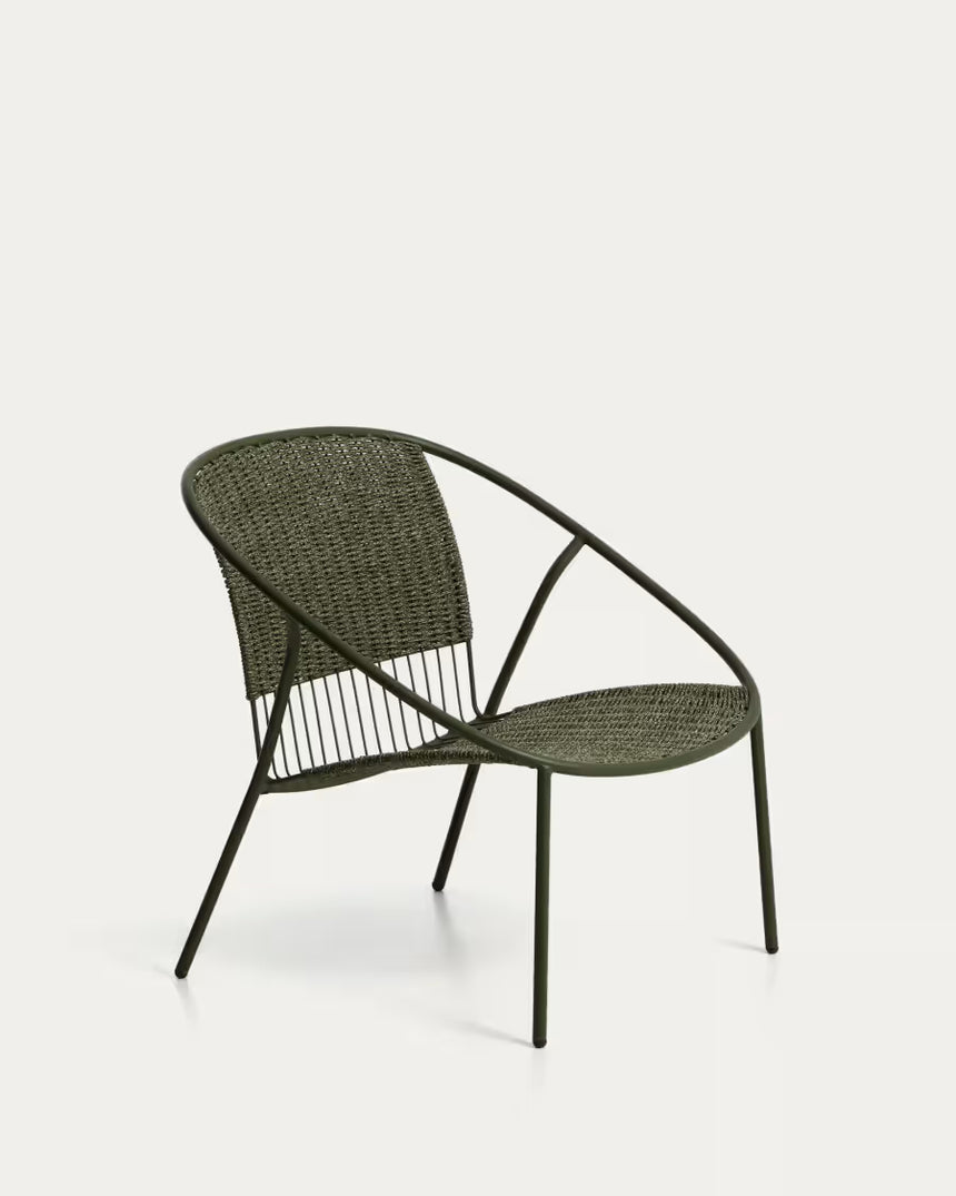 Stapelbarer Sessel Atrani aus verzinktem Stahl und Seil - ZEN ZONE Furniture