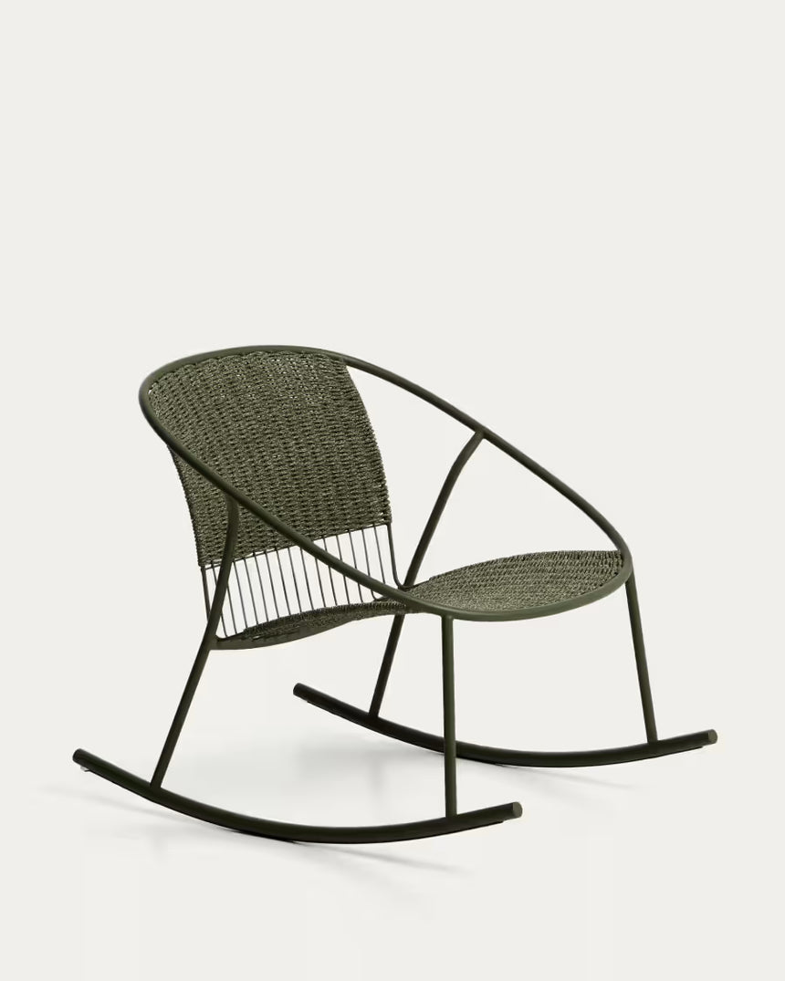 Schaukelstuhl Atrani aus verzinktem Stahl und Seil - ZEN ZONE Furniture