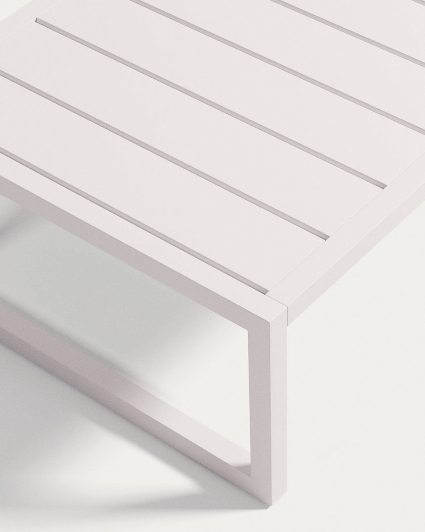 Couchtisch Comova 100% outdoor aus Aluminium weiß 60 x 114 cm - ZEN ZONE Furniture