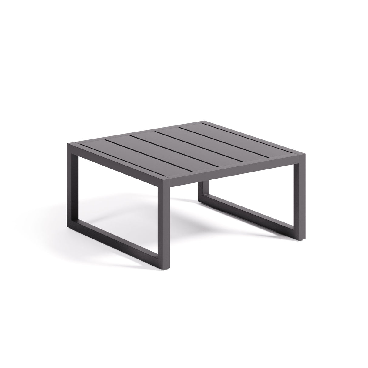 Beistelltisch Comova 100% outdoor aus schwarzem Aluminium 60 x 60 cm - ZEN ZONE Furniture