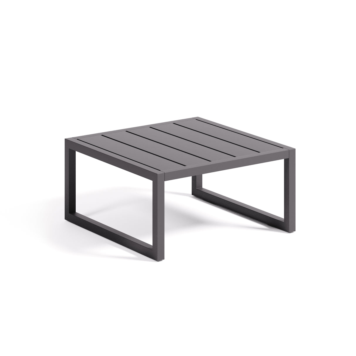 Beistelltisch Comova 100% outdoor aus schwarzem Aluminium 60 x 60 cm - ZEN ZONE Furniture