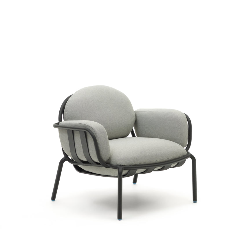 Joncols Gartensessel aus Aluminium mit Finish in Grau - ZEN ZONE Furniture