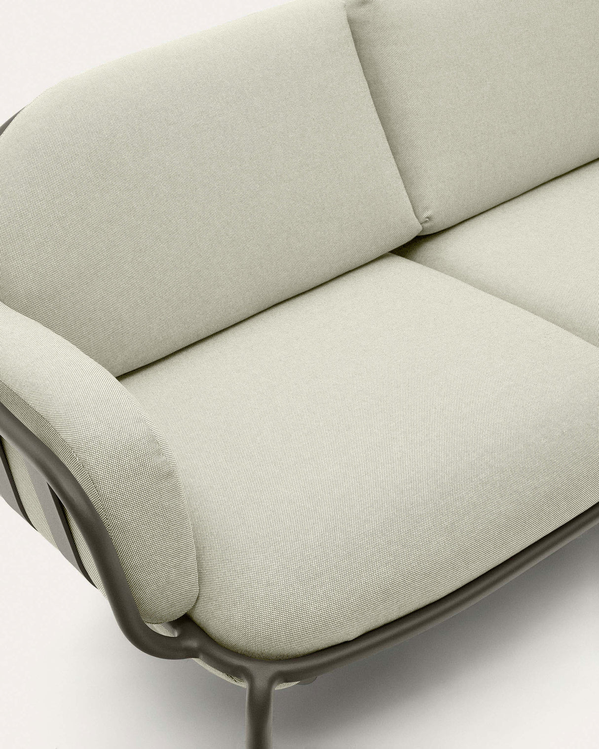 Joncols 2-Sitzer-Gartensofa aus Aluminium mit Finish in Grün 165 cm - ZEN ZONE Furniture